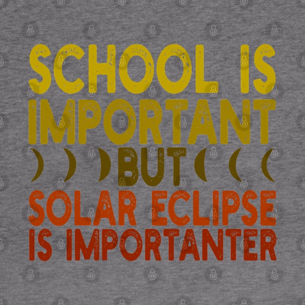 School is important but solar eclipse is importanter by mdr design